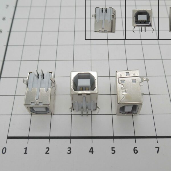 DC JACK PARA Mother, 4 pin, 90 degrees bent feet, clavijas rectas tipo insertado (printer ) B USB SOCKET