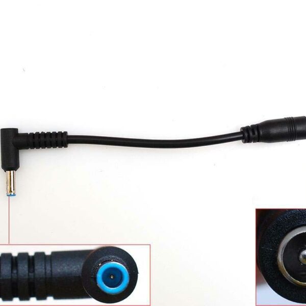 Cabo Adaptador Jack 5.5x2.1mm Fêmea para 4.5x3.0mm Macho - Compatível HP Ultrabook Portátil