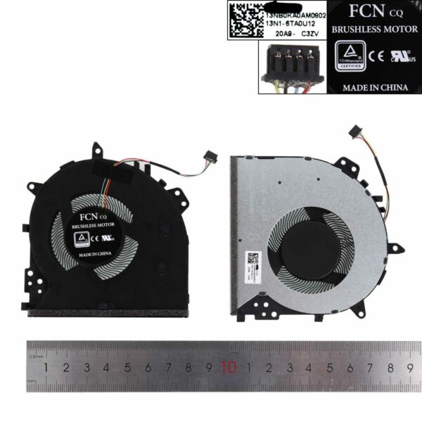 Ventoinha CPU para Portátil Asus VivoBook 14 15 Series - Y5100U, X512U, F512U, A512U, F512D, V5000F, R564D