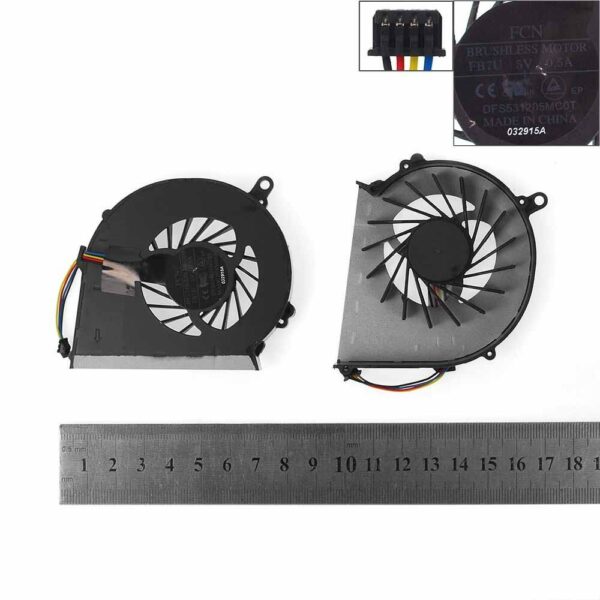Ventoinha CPU para Portátil HP Pavilion G43 G57 G58, HP 430 Series, Compaq Presario CQ43 CQ57 CQ58 Series