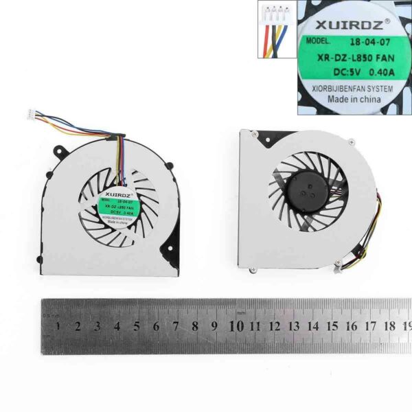 Ventoinha CPU para Portátil Toshiba Satellite C850, C855, C870, C875, L850, L870 - Conector 4 Pinos