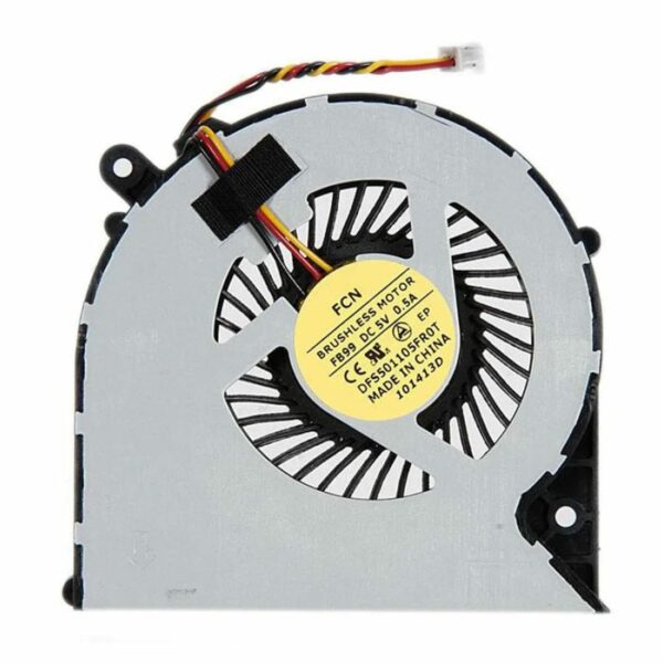 Ventoinha CPU para Portátil Toshiba Satellite C850, C855, C870, C875, L850, L870, C50, A665, P750 Series (3 Pinos)