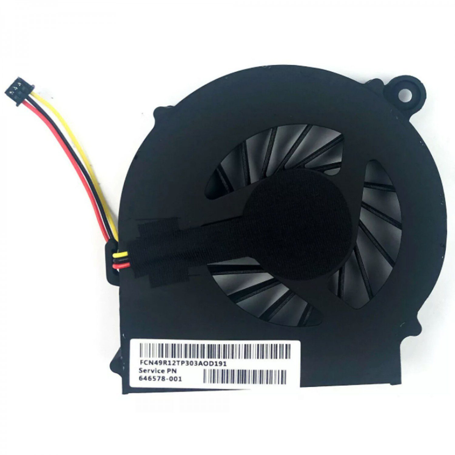 Ventoinha CPU para Portátil HP Pavilion - Conector 3 Pinos - PN: 646578-001, KSB06105HA