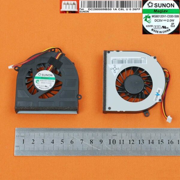 Ventoinha CPU para Portátil Lenovo G470 G475 G570 G575 Series - Cooler Fan DC280009BS0 MG60120V1-C030-S99