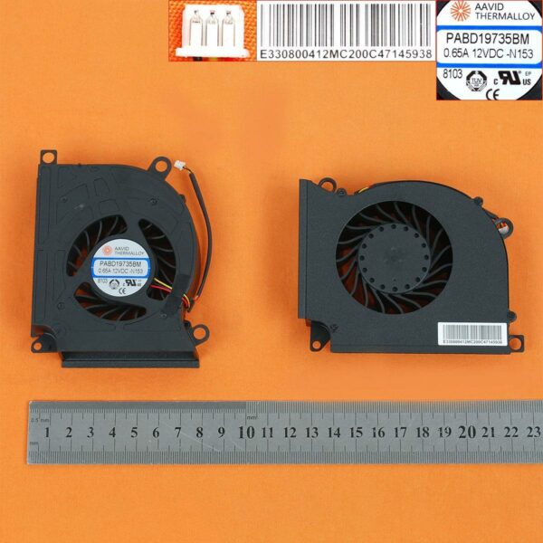 Ventoinha CPU para Portátil MSI GT60 GT70 GX60 GX70 - PABD19735BM-153