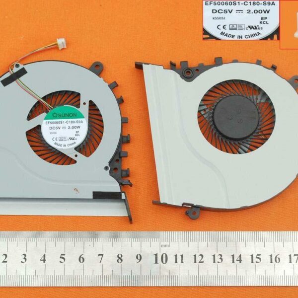 Ventoinha CPU para Portátil ASUS VivoBook S551 S551L S551LB V551 V551L 4 Pinos 5V 0.4A EF50060S1-C180-S9A