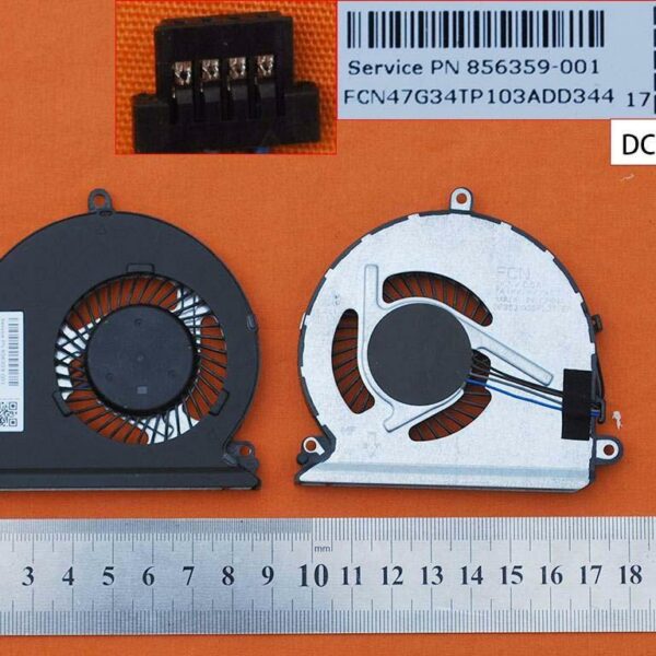 Ventoinha CPU para Portátil HP Pavilion 15-AU Series, Lenovo V310-14ISK V310-15ISK E42-80 - PN 856359-001
