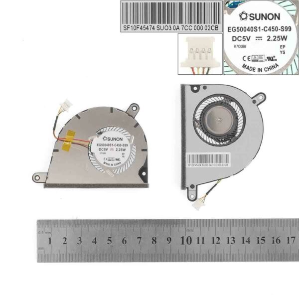 Ventoinha CPU para Portátil Lenovo Yoga 2 13 - Compatível com EG50040S1-C450-S99