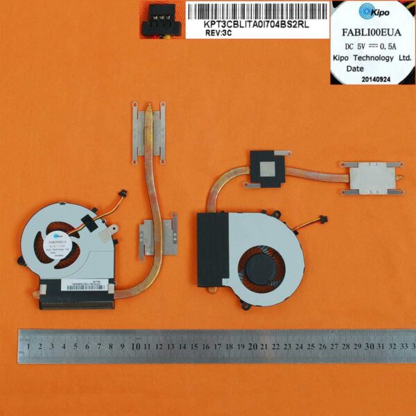 Ventoinha CPU para Portátil Toshiba Satellite L50-B L55-B Series 3PIN - FABLI00EUA