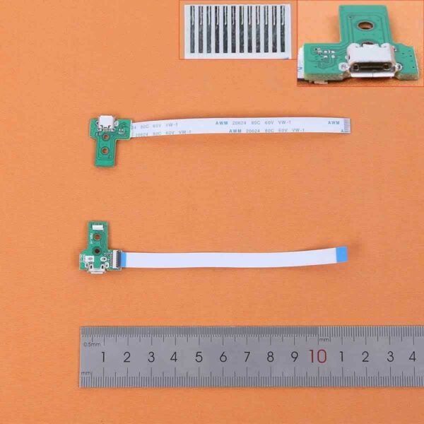 Placa Conector de Carga USB para Comando PS4 DualShock 4 JDS-030 12 Pinos