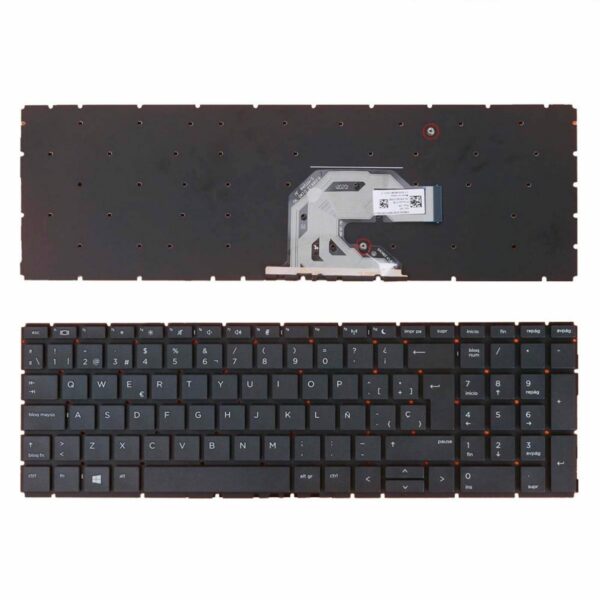 Teclado para Portátil HP ProBook 450 G6 G7, 455 G6 G7, 455R G6 G7 Preto Espanhol