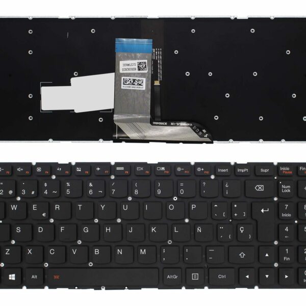 TECLADO PARA PORTATIL LENOVO IDEAPAD YOGA 700-15ISK PRETO RETROILUMINADO