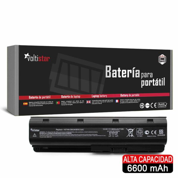Bateria de Alta Capacidade para Portátil HP Compaq G6 G7 G42 G56 G62 G72 DV6 DV7 G4 Series
