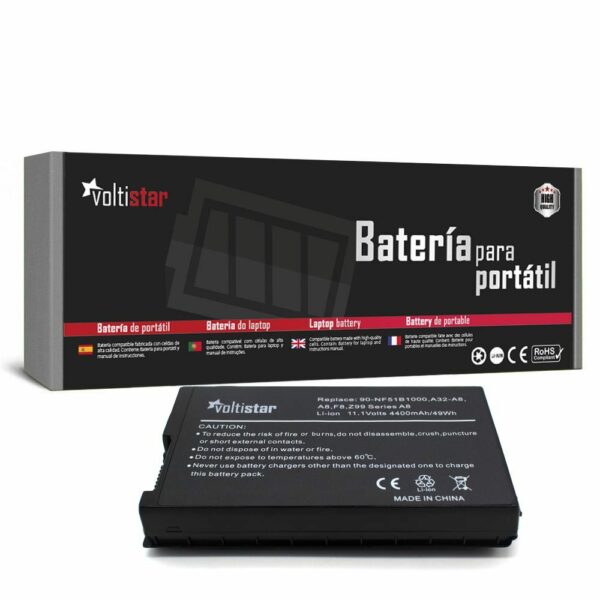 BATERIA PARA PORTATIL ASUS A8 A32-A8 A8TL751 B991205 X80 Z99 F8
