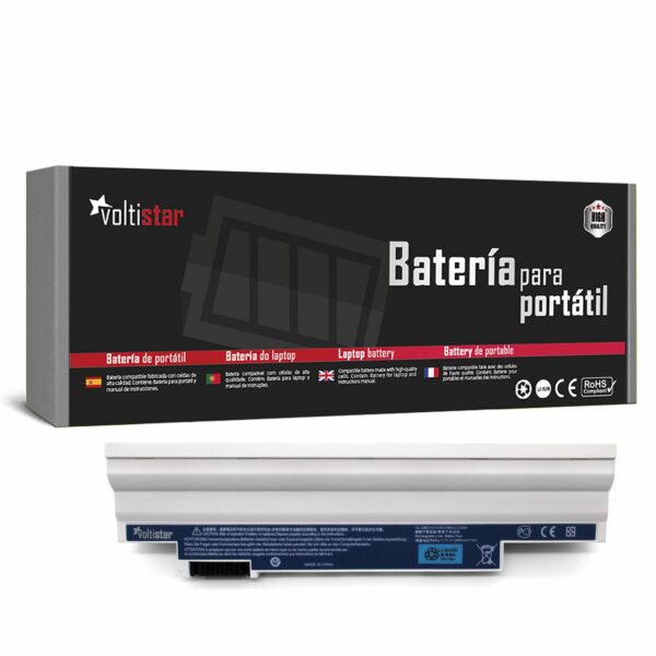 Bateria de Alta Capacidade para Portátil Acer Aspire One, Gateway LT23 e Chromebook - 6600mAh 10,8V/11,1V