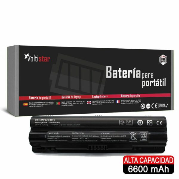 Bateria de Alta Capacidade para Portátil Dell XPS 14 15 17 L401X L501X L502X R795X 6600mAh