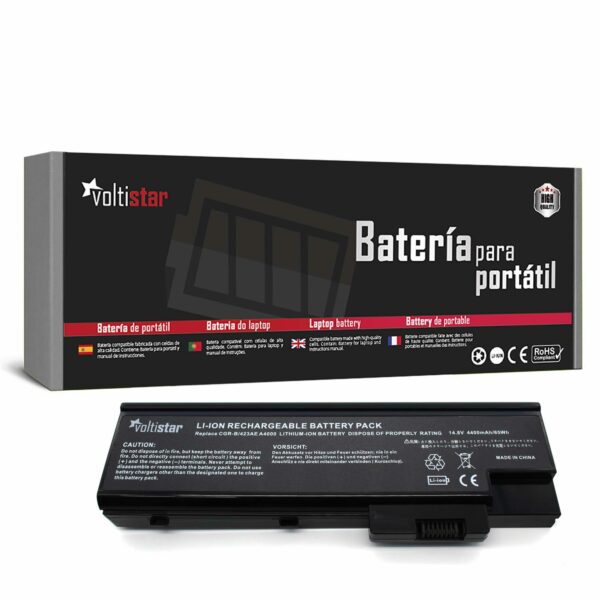 Bateria para Portátil Acer Aspire, TravelMate, Extensa - 14.8V 4400mAh - Compatível com BT.T5007.001, SQU-401, MS2169