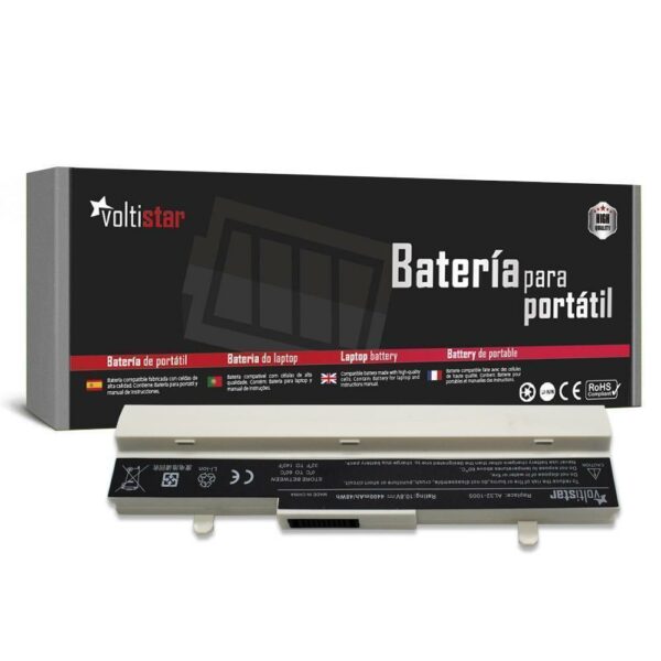 Bateria para Portátil Asus Eee PC 1001, 1005, 1101 Series Branca - 10.8V 4400mAh