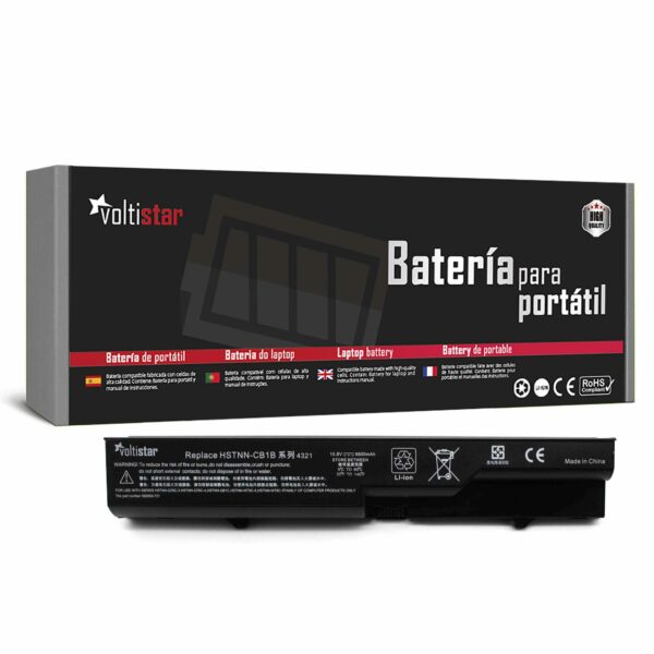 Bateria para Portátil HP 620, 320, ProBook 4520S, 4525S, 4720S - 10.8V 6600mAh