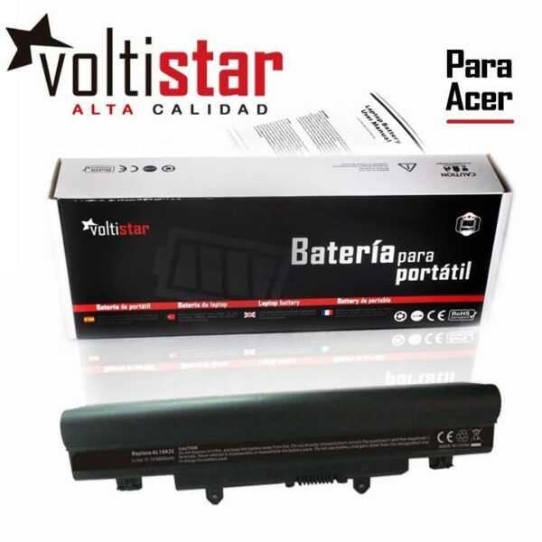 Bateria para Portátil Acer Aspire V5-572, V3-472, Extensa 2509, Travelmate P246 - AL14A32 - 11.1V 6600mAh