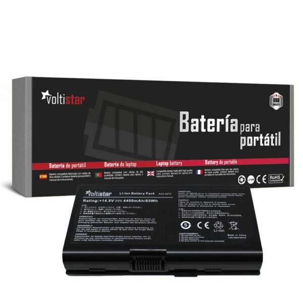 Bateria para Portátil ASUS G71, G72, N70, X71, X72, F70, M70, N90 Series - 14.4V/14.8V 4400mAh