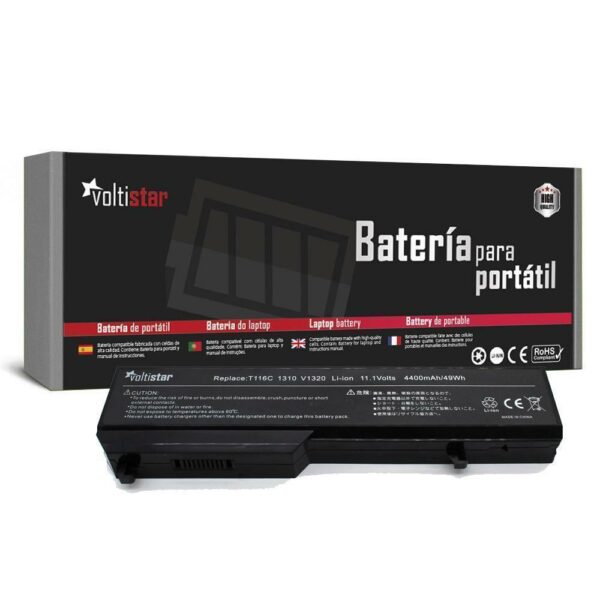 Bateria para Portátil Dell Vostro 1310 1320 1510 1520 2510 Series XPS M1310 M1510 - K738H T116C U661H