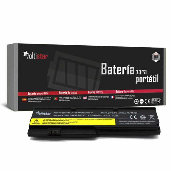 Bateria para Portátil Lenovo ThinkPad X200 X201 X202 Series - 10.8V 4400mAh