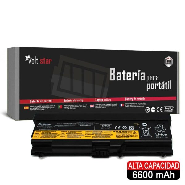 Bateria de Alta Capacidade para Portátil Lenovo ThinkPad T410, T510, L410, L420, E420 - 6600mAh