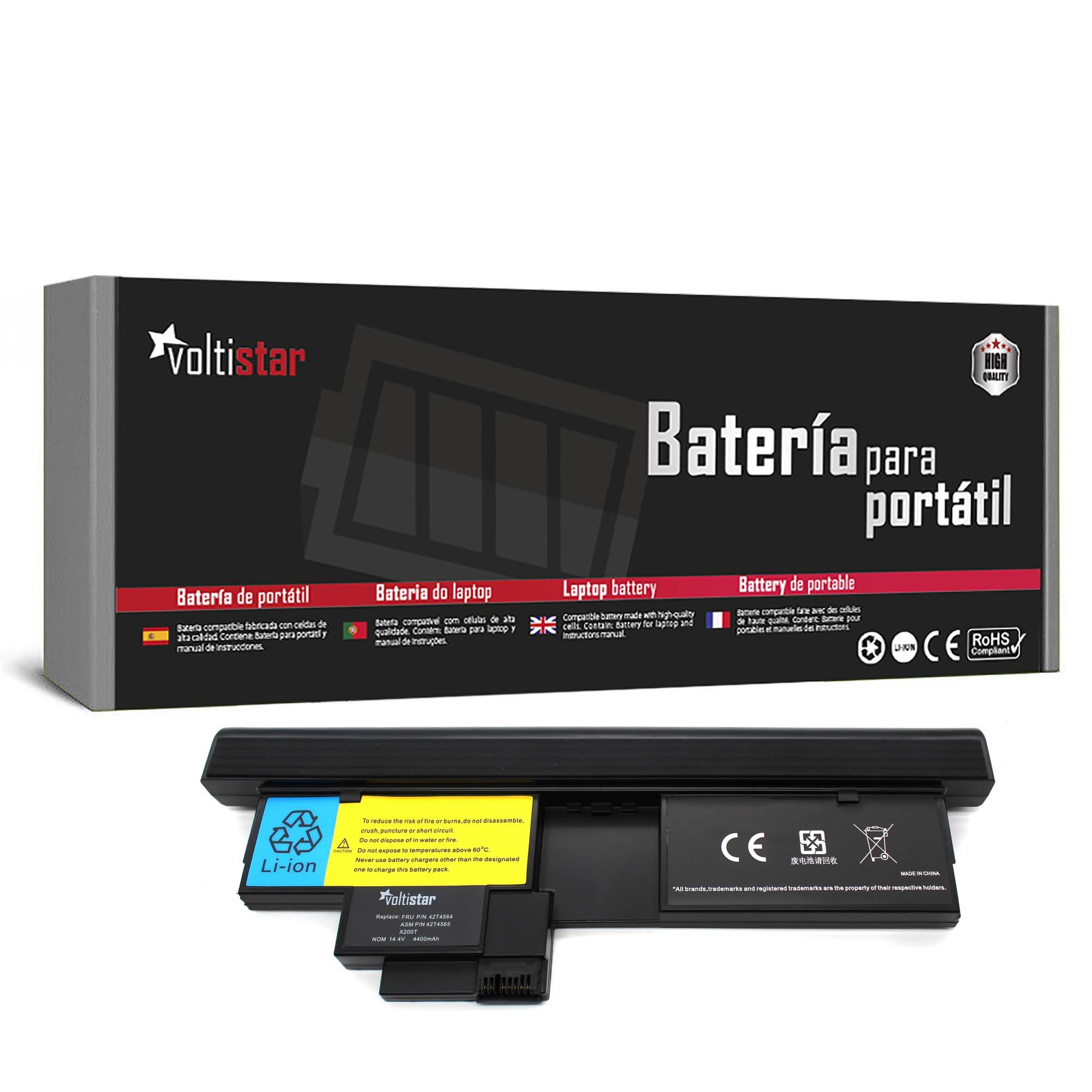 Bateria para Portátil Lenovo ThinkPad X200 X201 Tablet T Series - Compatível com 42T4658 42T4657 42T4565