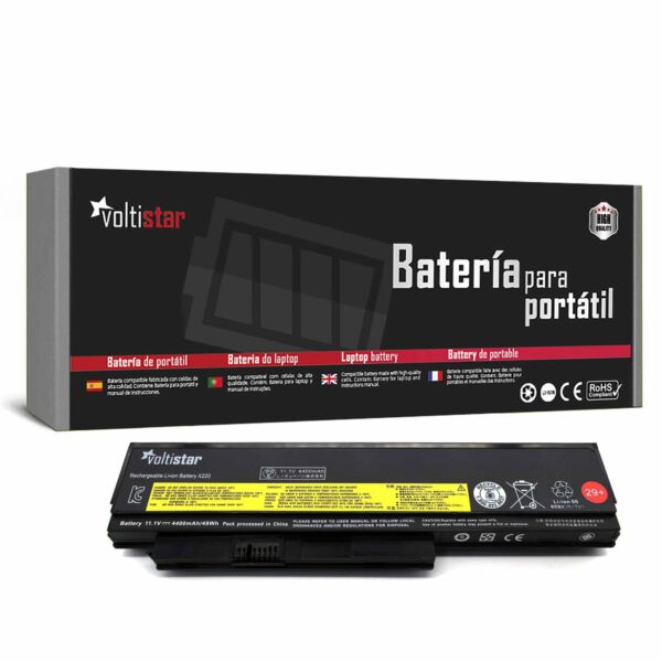 Bateria para Portátil Lenovo ThinkPad X220 X230 Series - 11.1V 4400mAh - P/N 0A36282 42T4861
