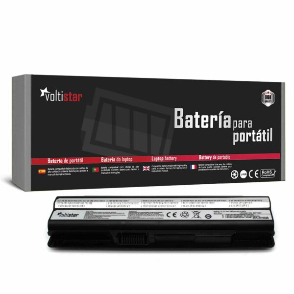 Bateria para Portátil MSI Medion 11.1V 4400mAh 6 Células - Compatível com Séries GE60 GE70 GP60 GP70 FR FX CR CX Akoya Mini MD97 BTY-S14 BTY-S15