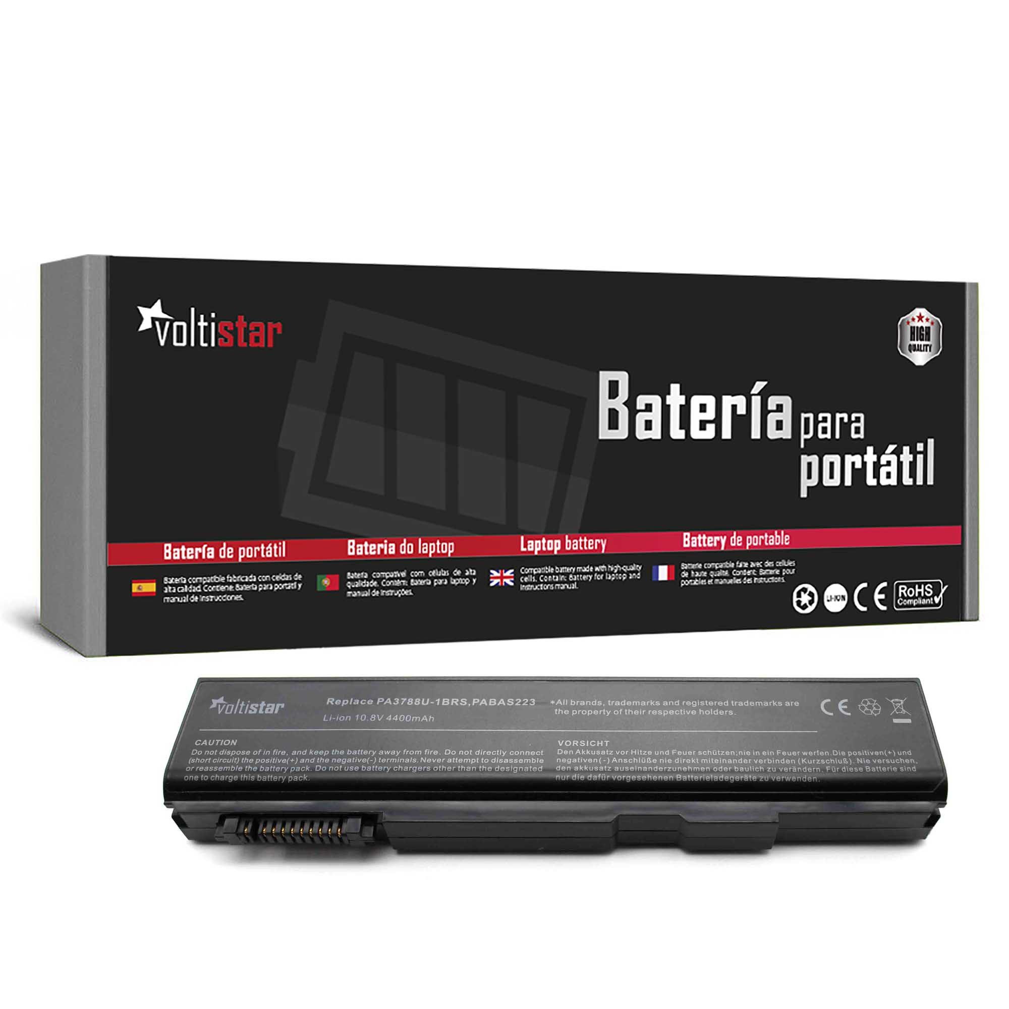 Bateria para Portátil Toshiba Tecra A11 M11 S11, Satellite Pro S500 S750, Dynabook K40 K41 K45 K46 L40 L41 - P/N PA3788 PA3788U-1BRS