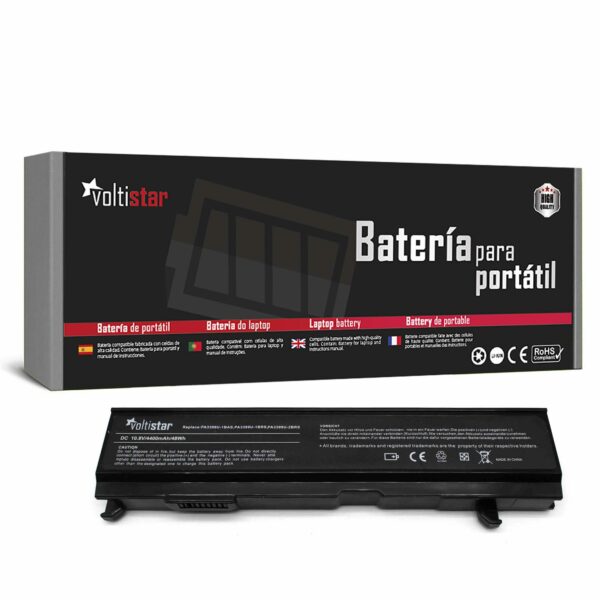 Bateria para Portátil Toshiba Satellite A100, A105, M40, M50 - PA3399, PABAS057 - 10.8V 4400mAh