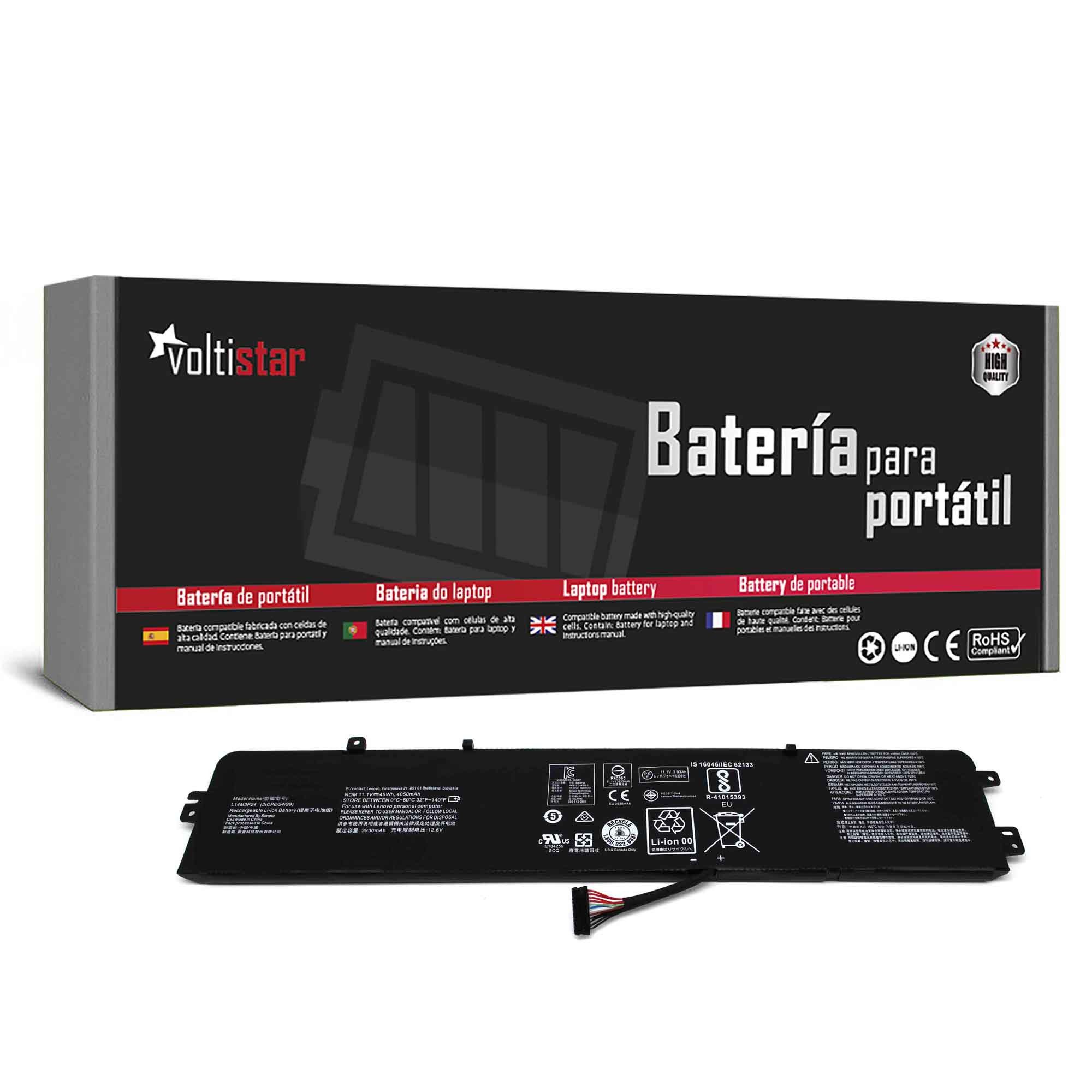 Bateria para Portátil Lenovo IdeaPad 700, Xiaoxin 700, Legion Y520, R720 - P/N L14M3P24, L14S3P24
