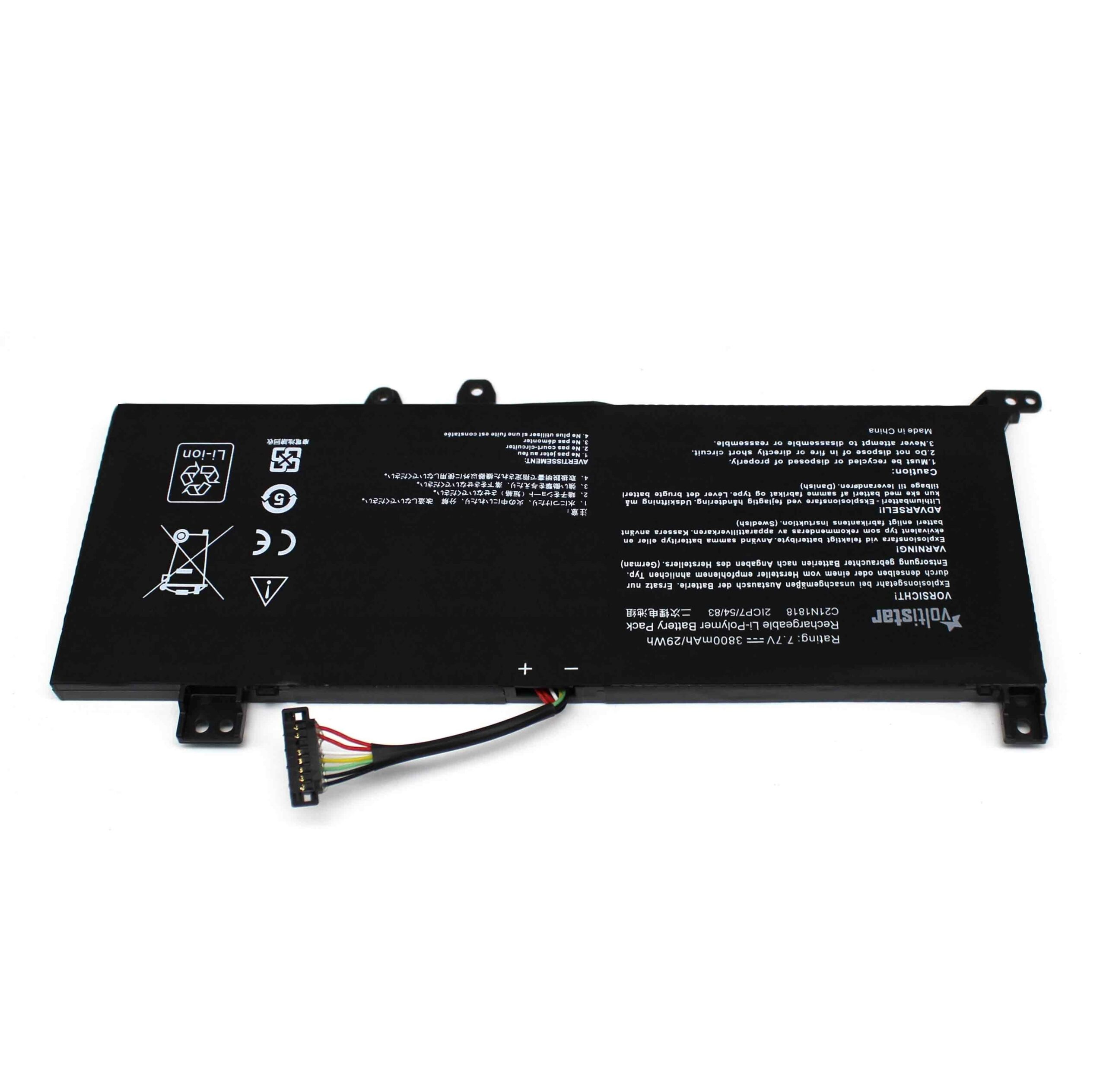 Bateria para Portátil Asus VivoBook 14 F412 X412, VivoBook 15 X512 F512 Series - P/N C21N1818 - Image 2