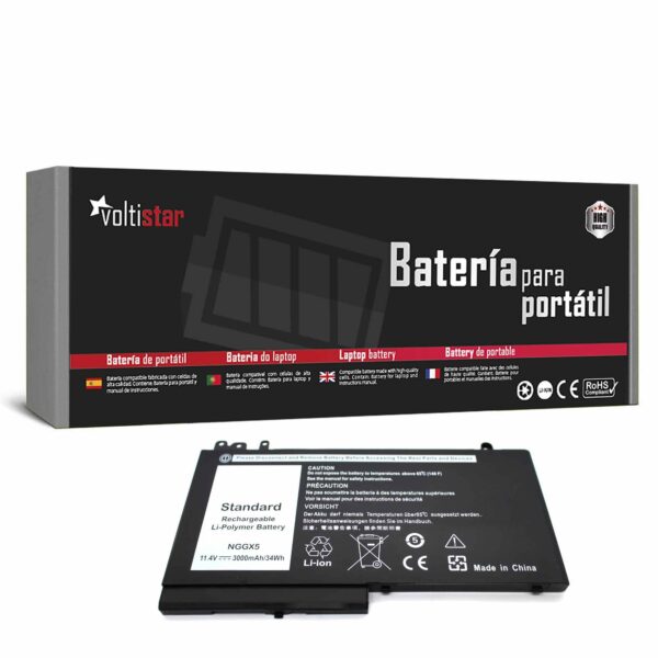 Bateria para Portátil Dell Latitude E5250, E5270, E5470, E5570 (NGGX5) - Alta Capacidade