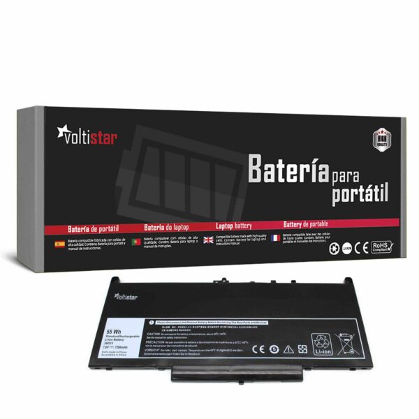 Bateria para Portátil Dell Latitude E7270 E7470 Series - 7.6V 55Wh - Green Computer