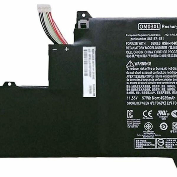 Bateria para Portátil HP Elitebook x360 1030 G2 Series - 11.55V 4700mAh - OM03XL 863167-171