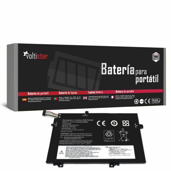 Bateria para Portátil Lenovo ThinkPad L480 L580 L590 Series - Compatível com L17L3P52, 01AV466