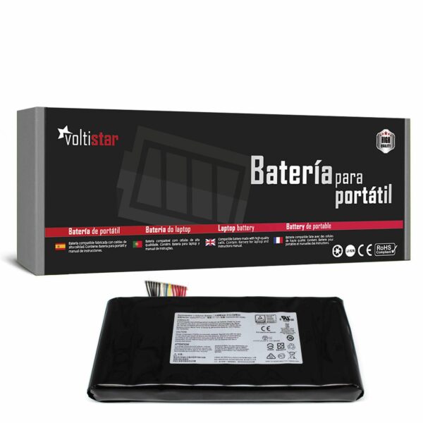 Bateria para Portátil MSI GT72, GT72S, GT80, GT725, GT72VR, WT72 Series - P/N BTY-L77 - 11.1V 6600mAh