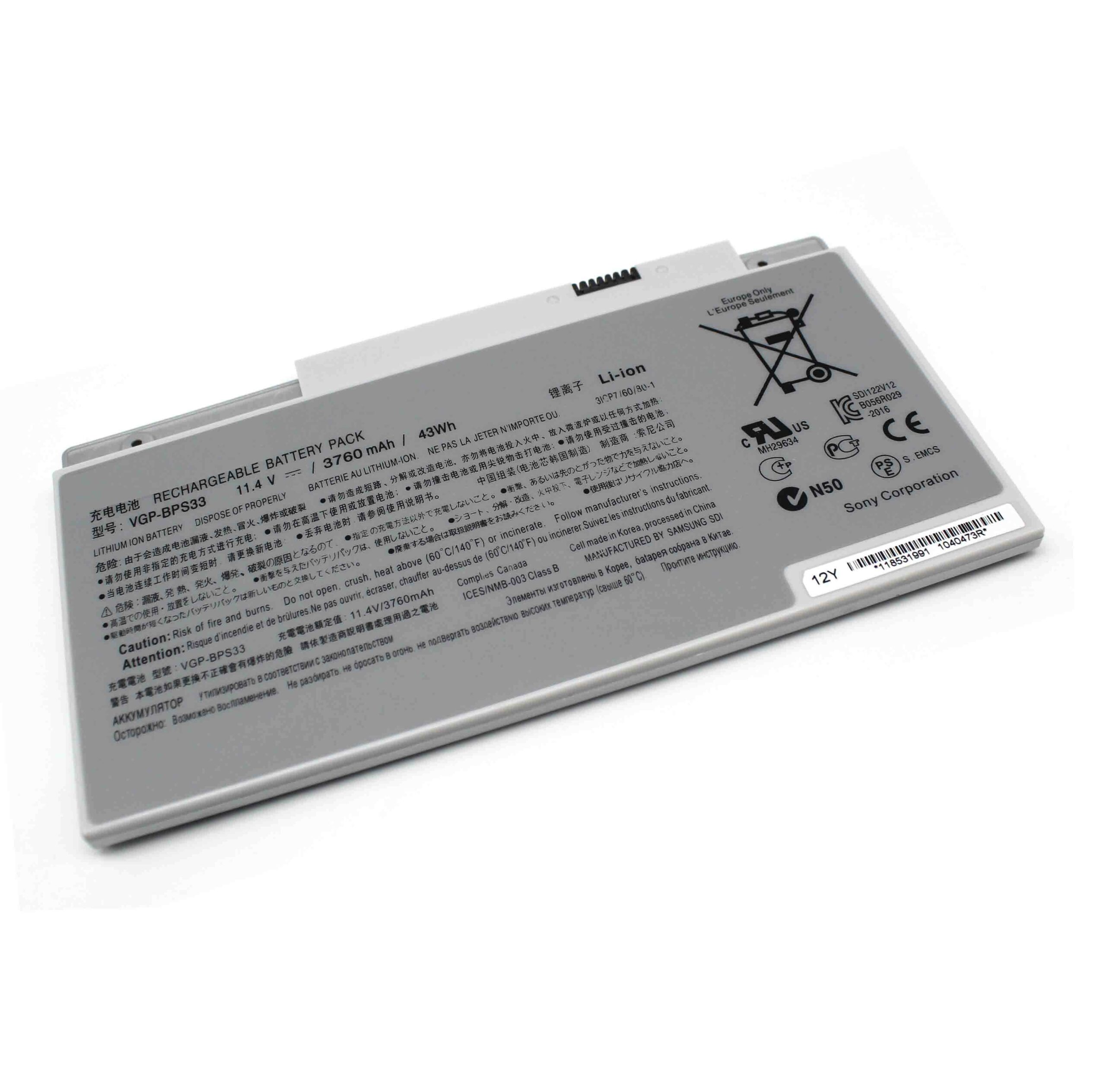 Bateria para Portátil Sony VAIO SVT-14 SVT-15 T Series VGP-BPS33 - Image 3