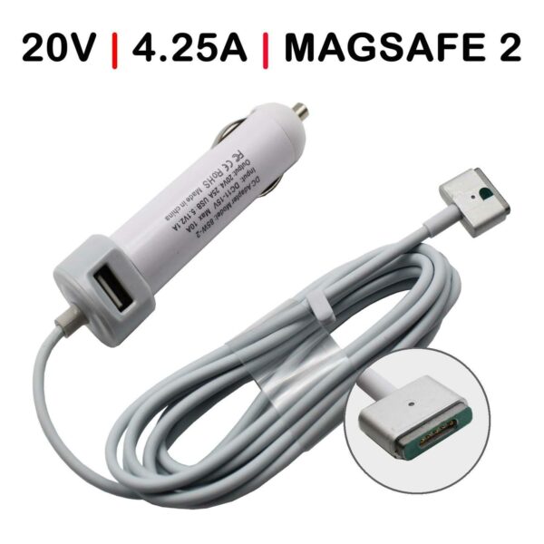 Carregador para Portátil Apple MacBook A1424 e MacBook Pro A1398 - 85W MagSafe 2 com Porta USB