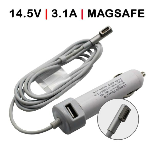 CARREGADOR DE CARRO PARA PORTATIL APPLE MACBOOK AIR A1244 A1369 A1370