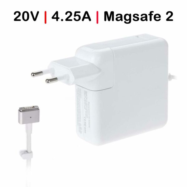 Carregador para Portátil Apple MacBook Pro Retina 85W 20V 4.25A MagSafe 2 - Compatível com Modelos 2012-2015