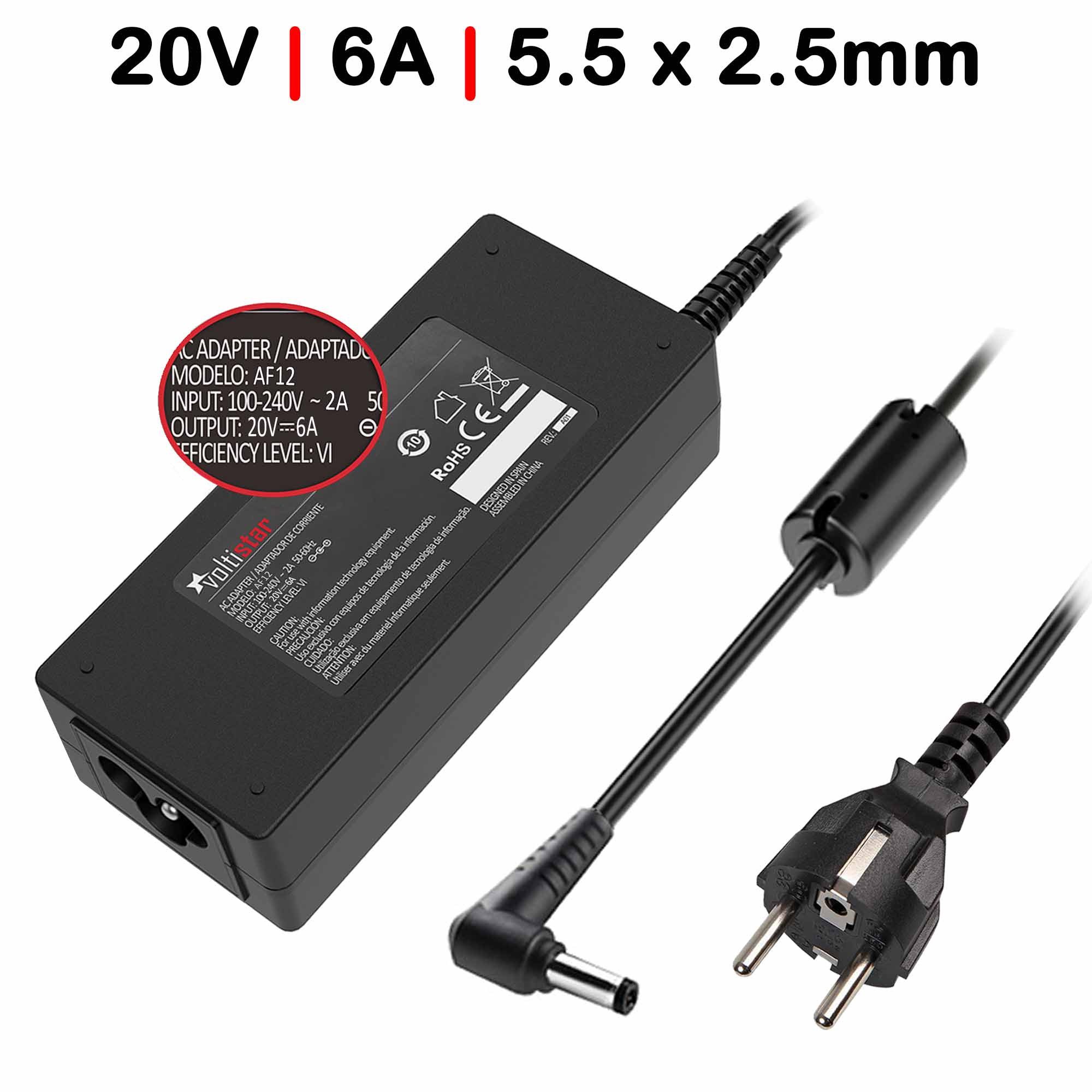 Carregador Portátil Dell Alienware Area-51 M5700 M5750 M5790 - 20V 6A (120W) - Conector 5.5x2.5mm - Compatível ASUS A2500D