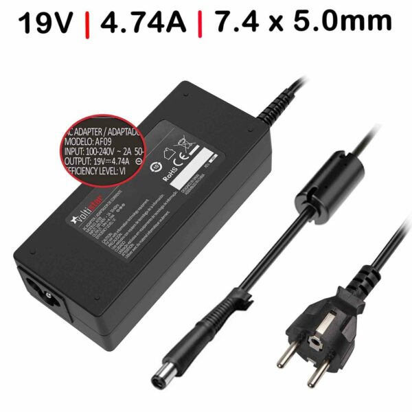 Carregador Portátil HP Compaq Presario Series - 19V 4.74A (90W) - Conector 7.4x5.0mm