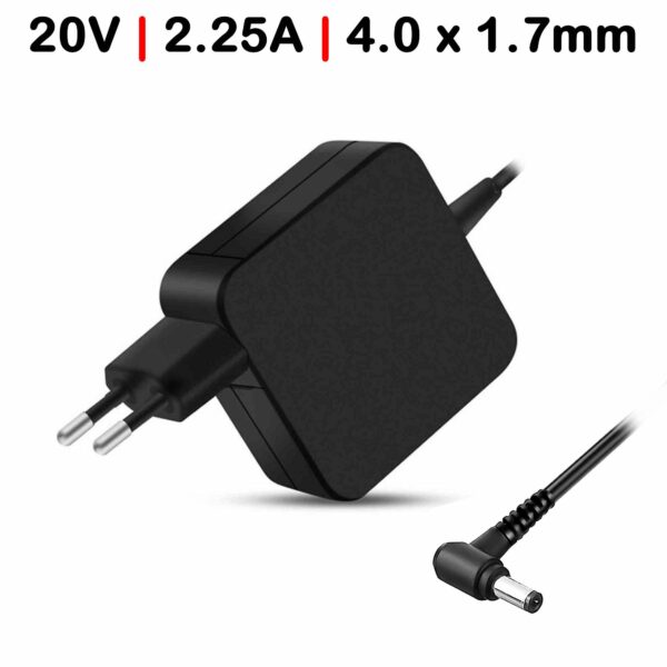 Carregador para Portátil Lenovo IdeaPad 510-15ISK - 20V 2.25A (45W) - Conector 4.0x1.7mm - Green Computer