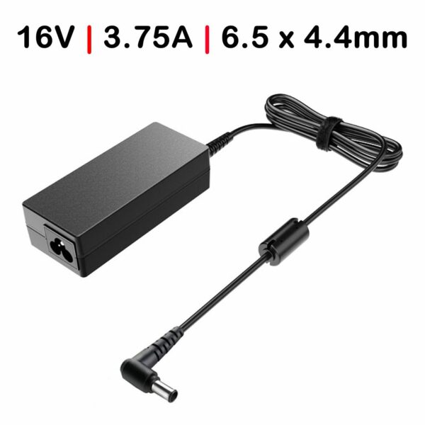 Carregador para Portátil Sony Vaio PCG-505 PCG-705 PCG-707 16V 3.75A 65W Plug 6.0x4.5mm