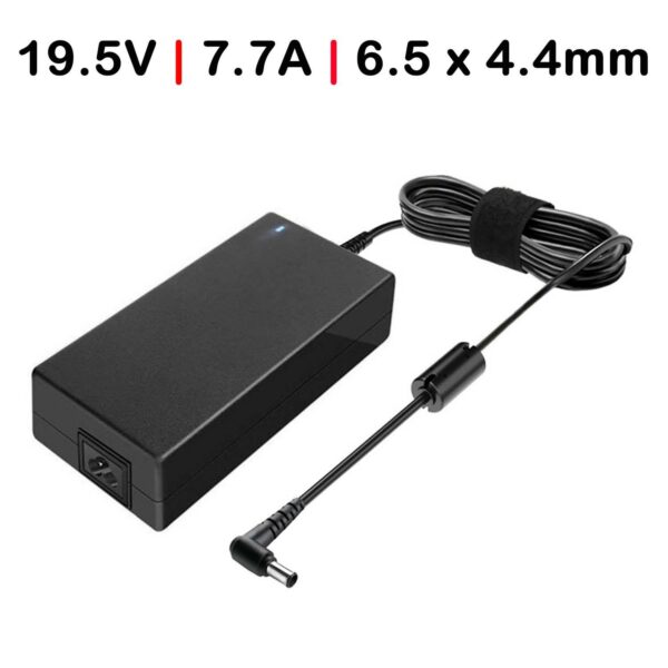Carregador para Portátil Sony Vaio PCG-GRT, PCG-K, PCG-FR, VGN-AR Series 19.5V 7.7A 150W Conector 6.5x4.4mm