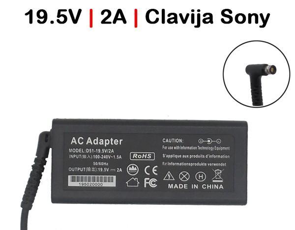 Carregador Portátil Sony VAIO TAP 11, FIT 11A/13, FLIP 13 - VGP-AC19V73, VGP-AC19V74 (19.5V 2A Magnético)